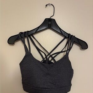 GAP Charcoal Strappy Sports Bra